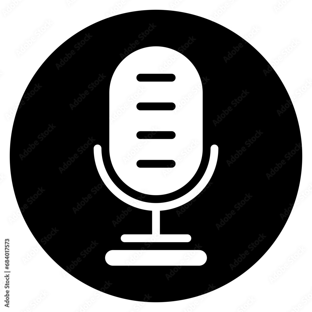 microphone glyph icon microphone glyph icon