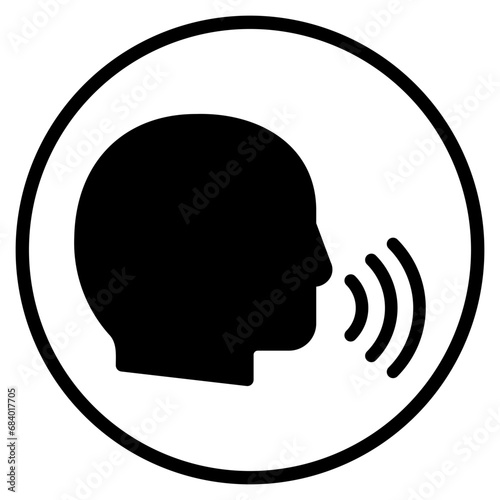 voice glyph icon