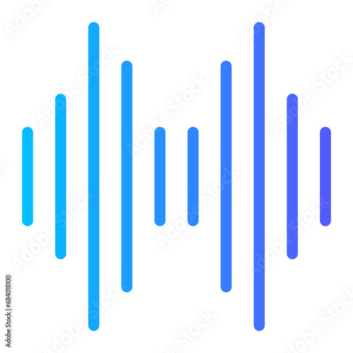 equalizer gradient icon