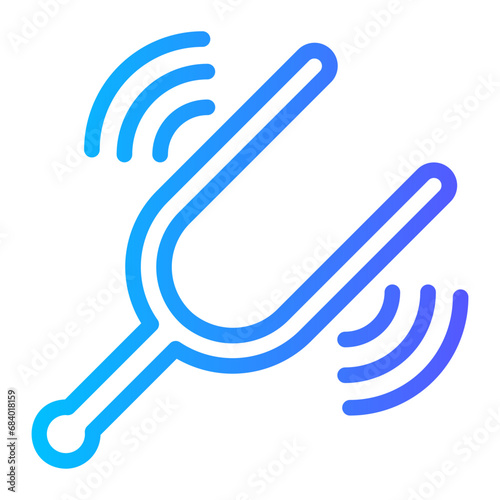 tuning fork gradient icon