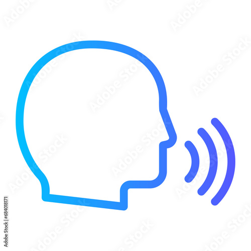 voice gradient icon