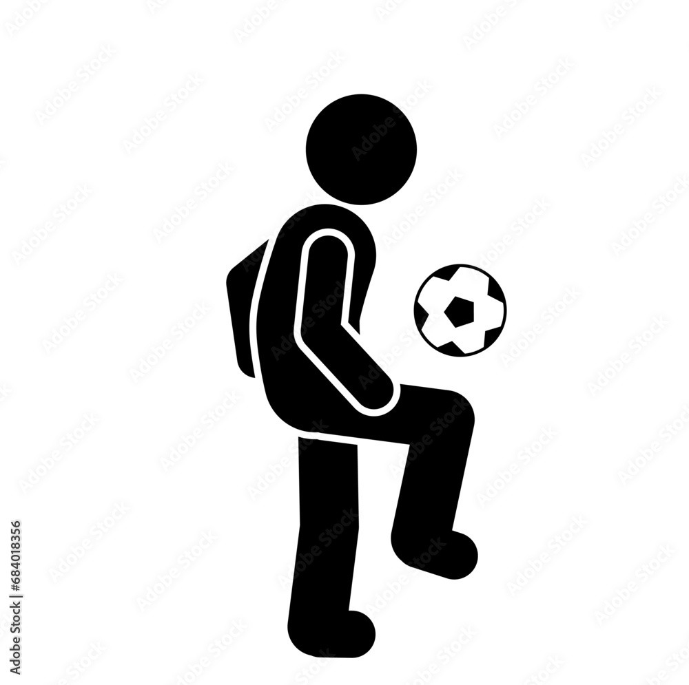 Soccer player icons. Simple illustration of soccer player vector icons for web, stick figure Football, Freestyle, Soccer, Juggling, Skills, Tricks, Ball control Soccer player icons. Simple illustration of soccer player vector icons for web, stick figure Football, Freestyle, Soccer, Juggling, Skills, Tricks, Ball control
