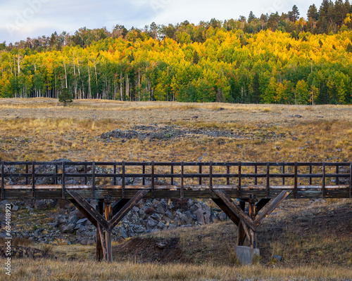 Scenic Bridge in the White Mountains of Arizona.