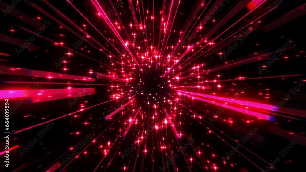 放たれる輝く光と星 放たれる輝く光と星