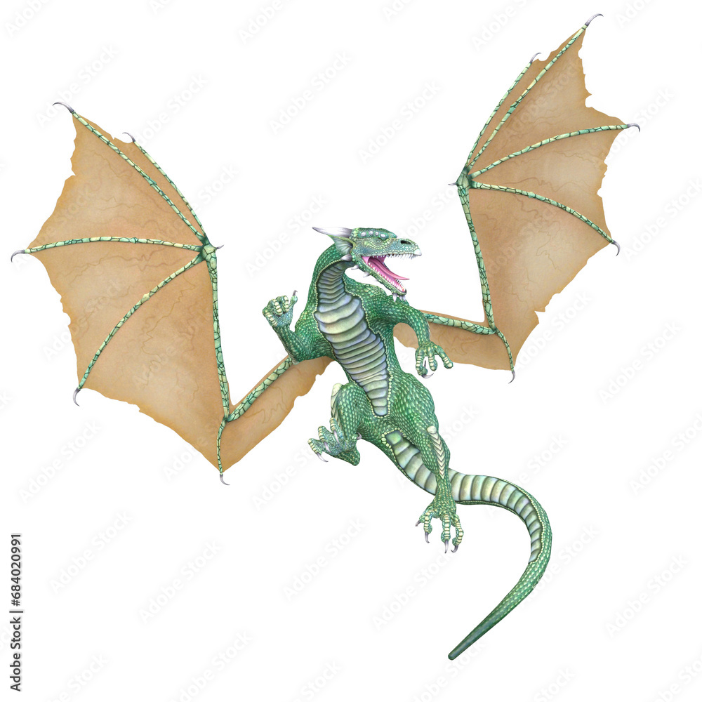 Obraz premium ドラゴン 3DCG レンダリング