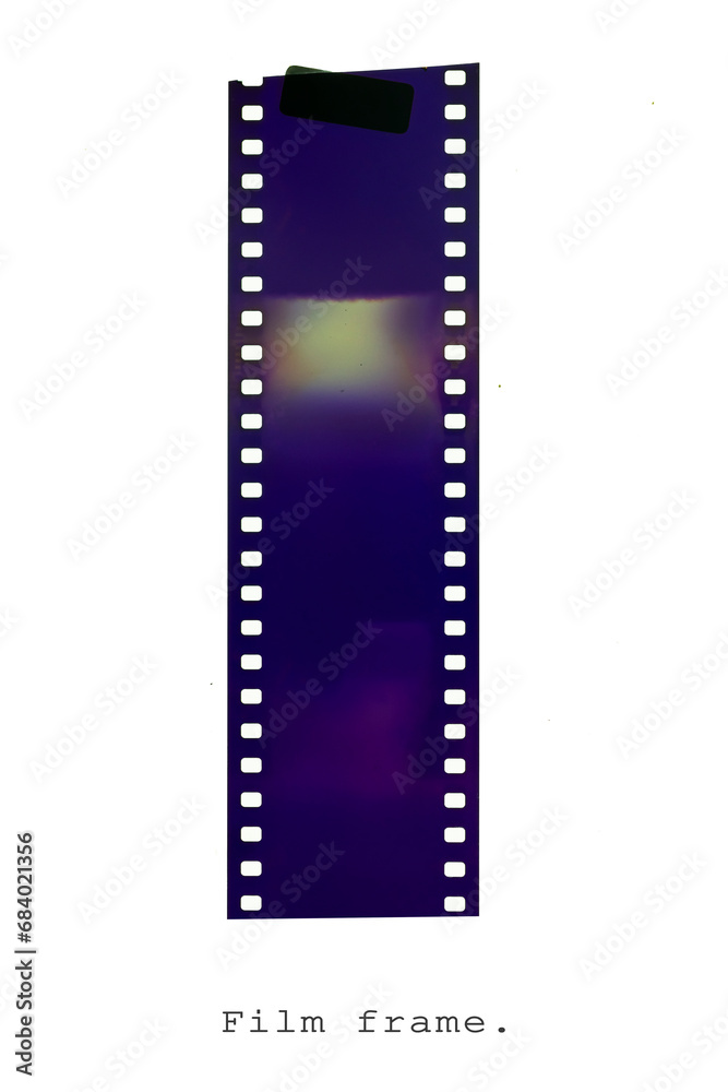 (35 mm.) film frame.With white space.film camera. (35 mm.) film frame.With white space.film camera.