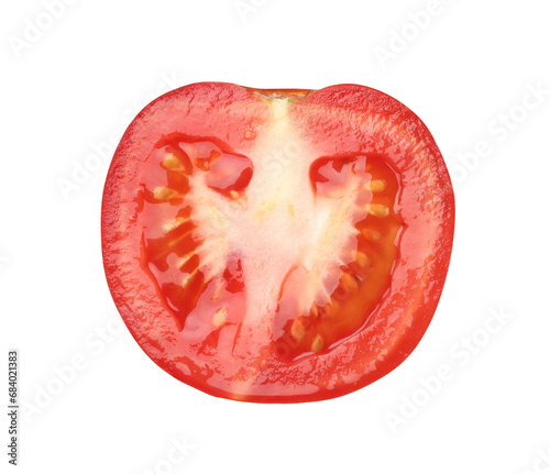 Wallpaper Mural Slice of fresh ripe tomato isolated on white Torontodigital.ca