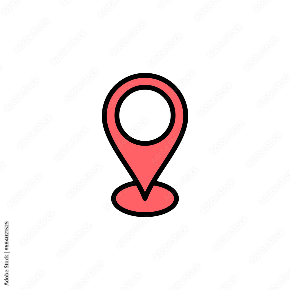 Address icon set illustration. home location sign and symbol. pinpoint Address icon set illustration. home location sign and symbol. pinpoint