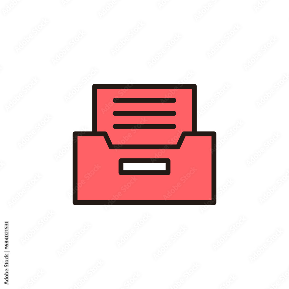 Archive folders icon set illustration. Document vector icon. Archive storage icon. Archive folders icon set illustration. Document vector icon. Archive storage icon.