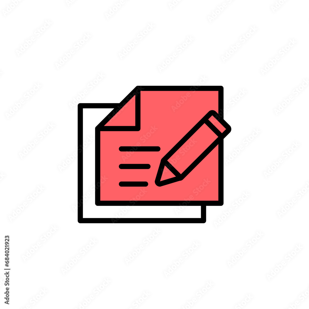 Note icon set illustration. notepad sign and symbol Note icon set illustration. notepad sign and symbol