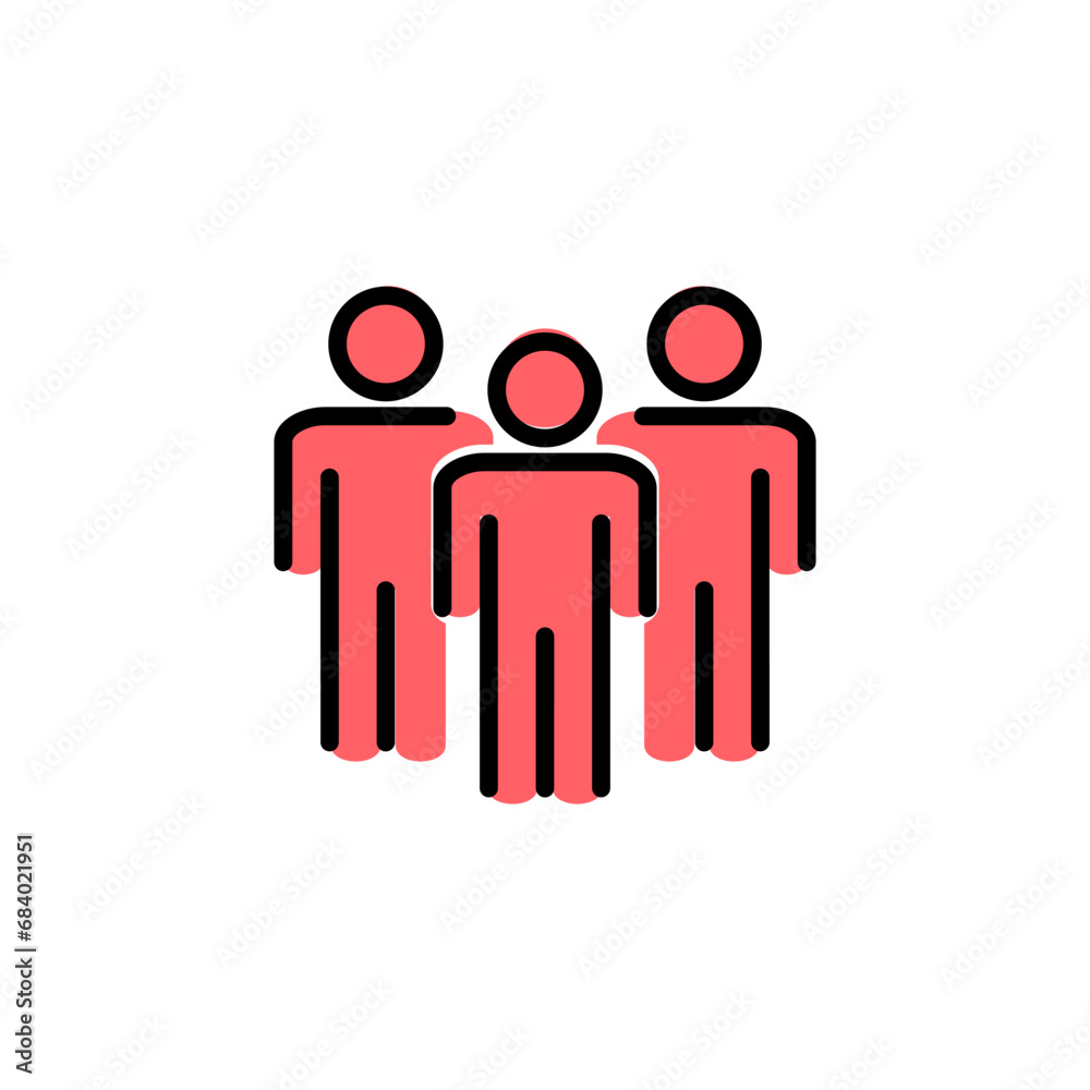 People icon set  illustration. person sign and symbol. User Icon vector