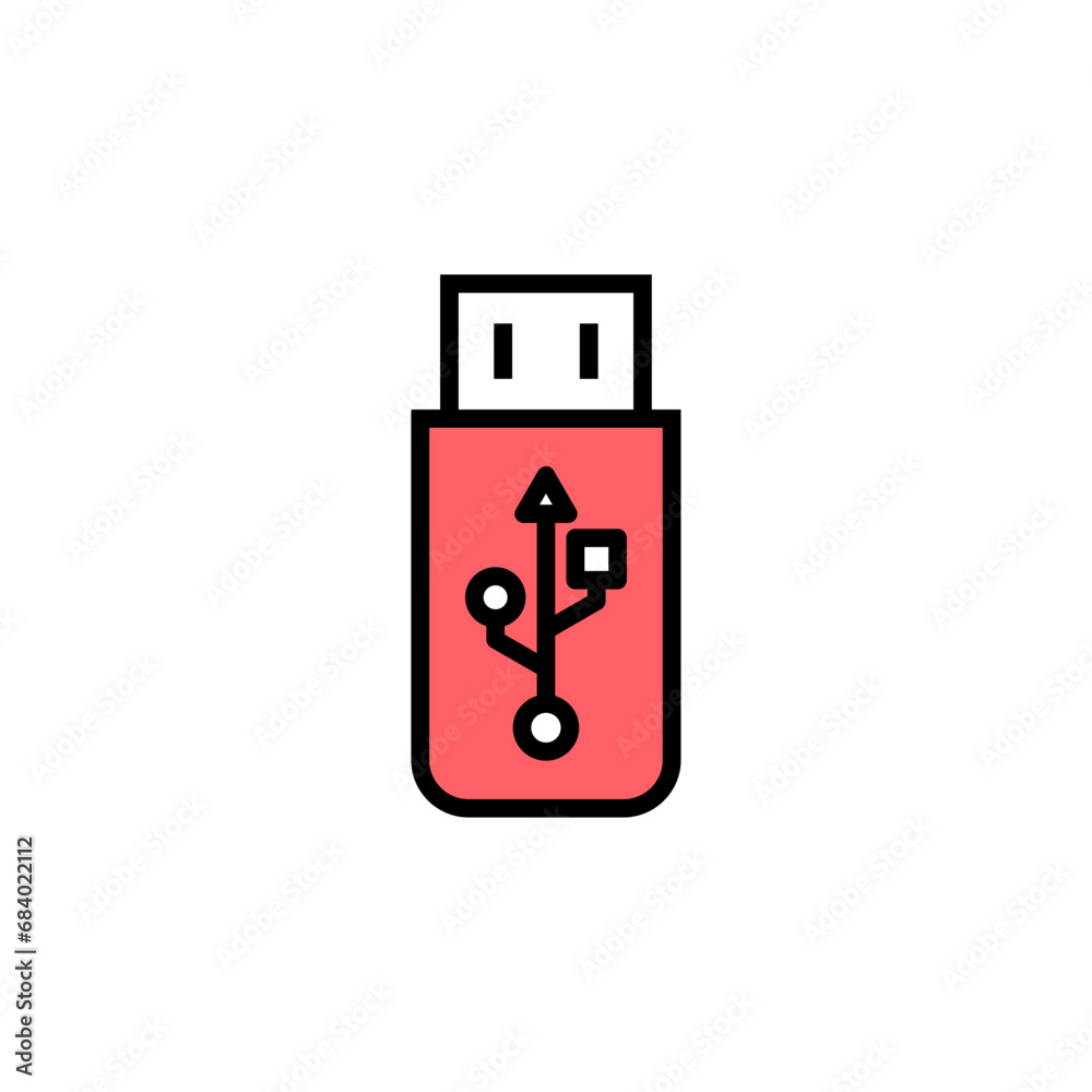 Usb icon set illustration. Flash disk sign and symbol. flash drive sign. Usb icon set illustration. Flash disk sign and symbol. flash drive sign.