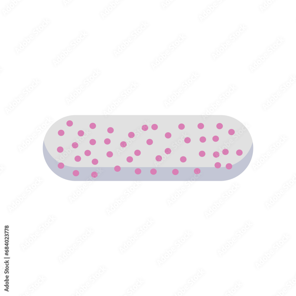 Capsule with medication on white background Capsule with medication on white background