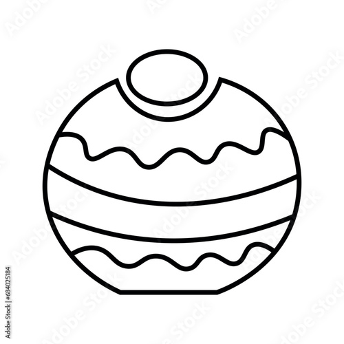 Drawn donut for Hanukkah on...