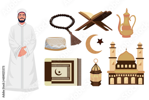 Set of Arabian clip art on ...