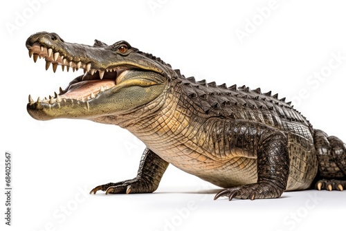 crocodile isolated on white background © KirKam
