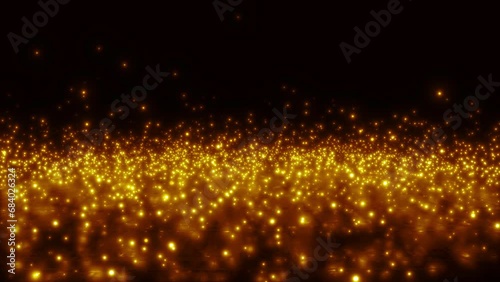 floating_particle_refrected_floor_orange