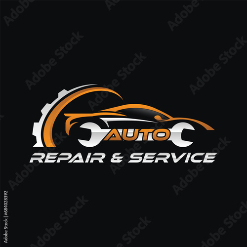 Auto repair car service logo