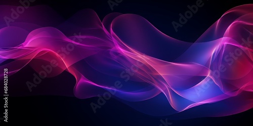 Wallpaper Mural Darkness Meets Light Abstract Waves Illuminate black red blue background texture Torontodigital.ca