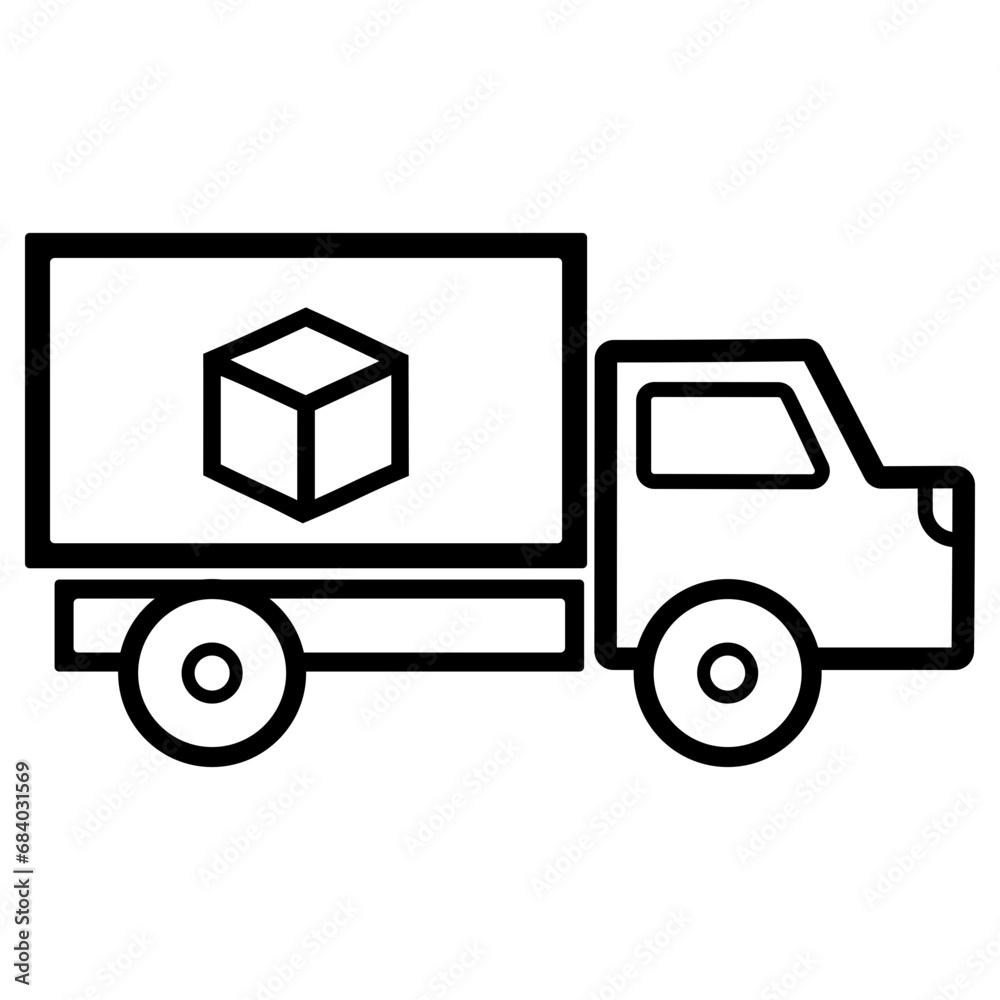 Delivery Line Icon Vector Illustration Delivery Line Icon Vector Illustration