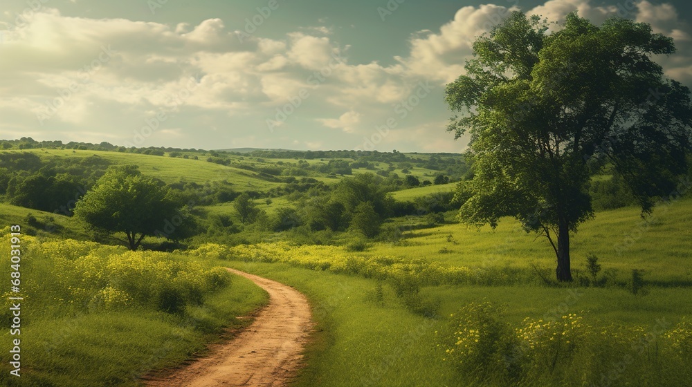 road in the countryside