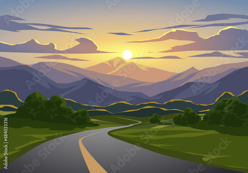 road to the mountains