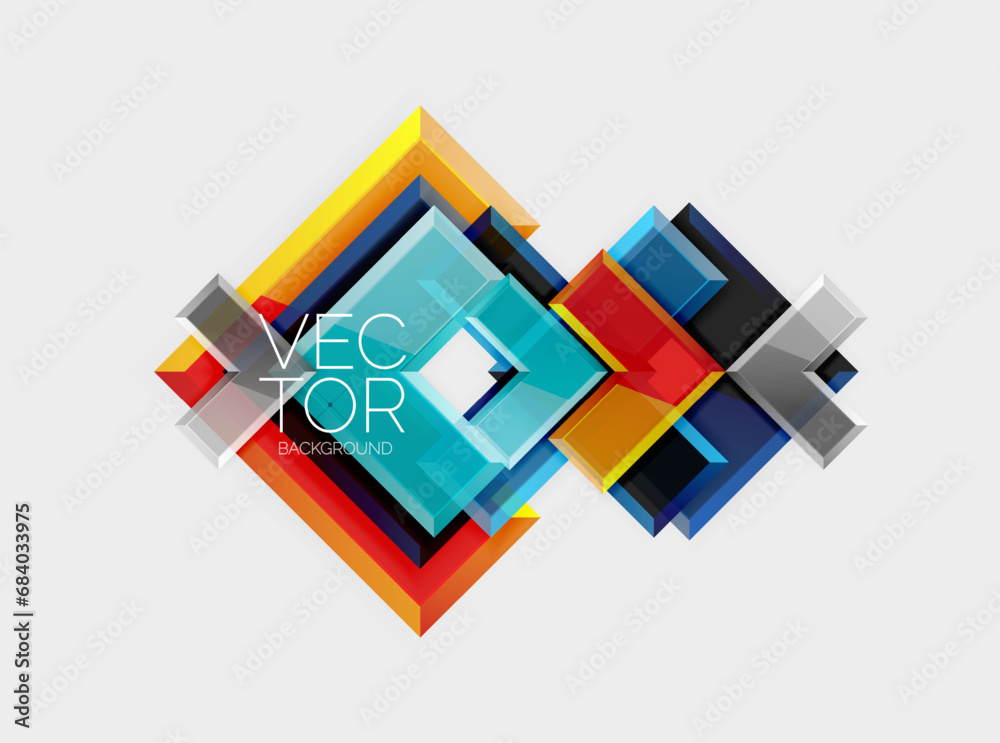 Arrow square geometric vector abstract background Arrow square geometric vector abstract background