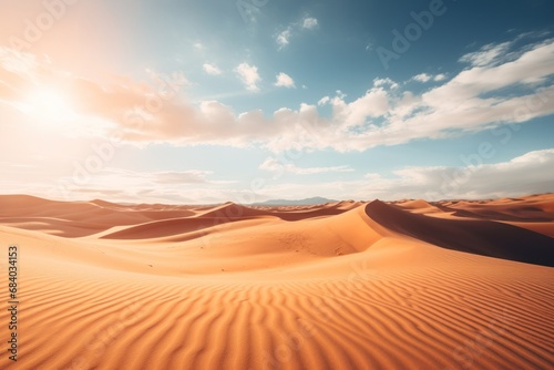 a sand dunes in the desert © sam