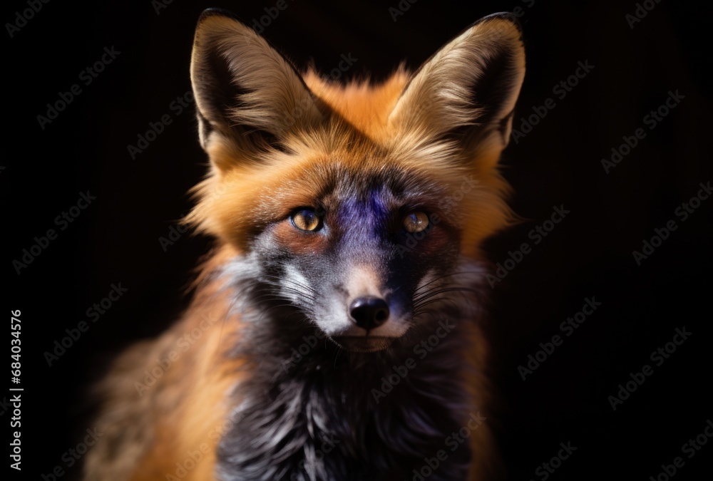 Fototapeta premium a close up of a fox