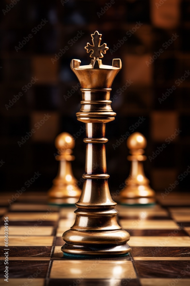 Chess concept of business ideas and competition. Chess figures on a chessboard Chess concept of business ideas and competition. Chess figures on a chessboard