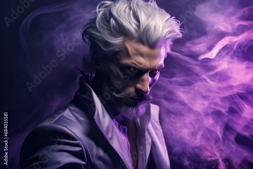 a man with white hair and beard
