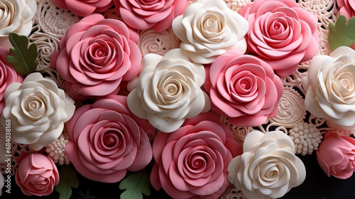 pink roses background