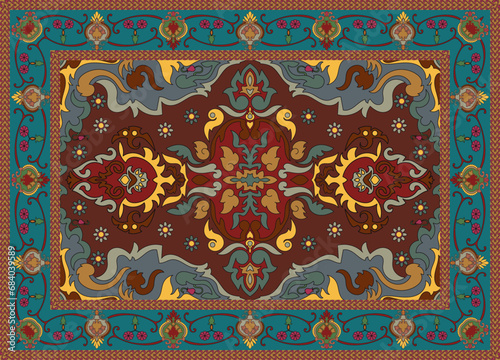 persian carpet decorative elements arabic decorative rugs Beautiful designs for rugs, tapis, yoga mats.