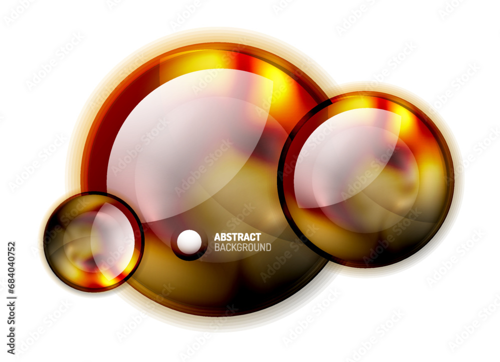 Abstract Glass Circle Banner Template Abstract Glass Circle Banner Template