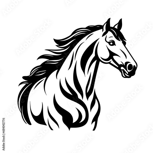 Fototapeta Naklejka Na Ścianę i Meble -  Horse Mascot Side View