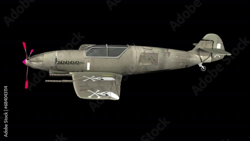 Military Airplane Flying Side View Transparant 