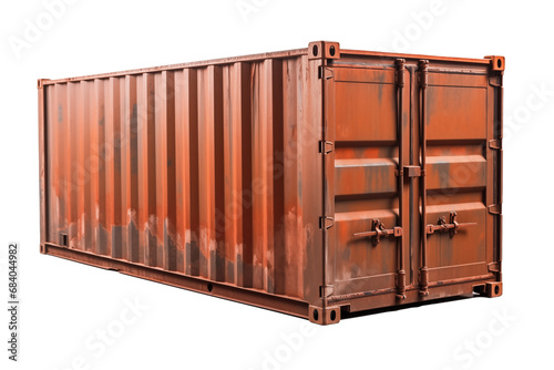Cargo container isolated transparent png