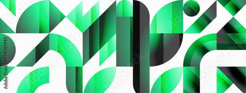 Geometric minimalism with triangles and circles. Blend of basic shapes creating serene, visually pleasing compositions. Wallpaper, banner, background, landing page, wall art, invitation, prints