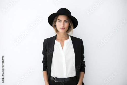 Woman lady white young portrait person attractive caucasian fashionable beauty female
