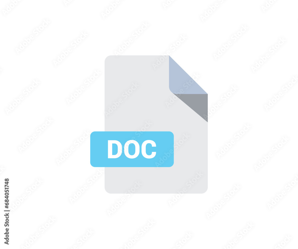Document icon. Collection of vector symbol on white background. Vector illustration.
