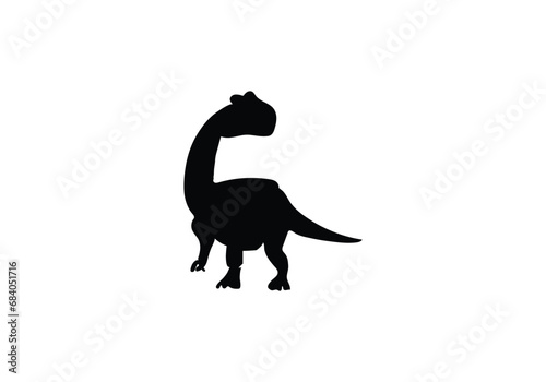 Allosaurus minimal style icon illustration design