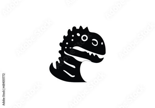 Allosaurus minimal style icon illustration design