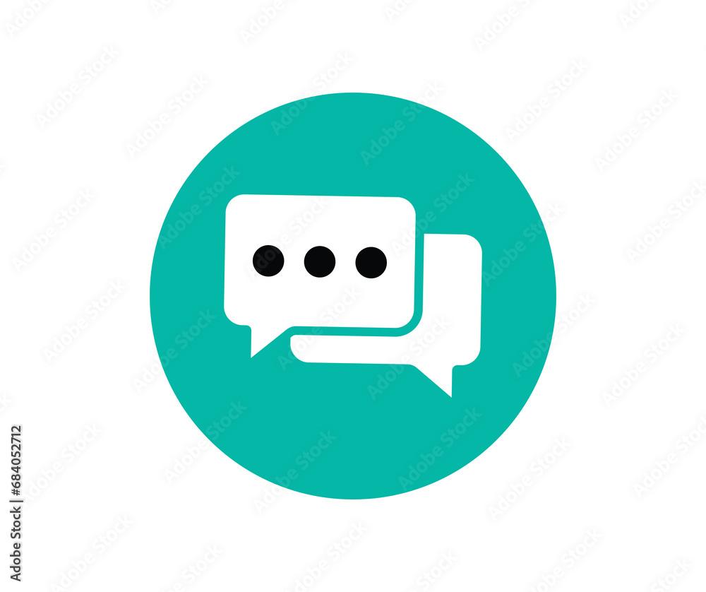 Message icon. Collection of vector symbol on white background. Vector illustration.