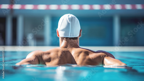 person in swimming pool