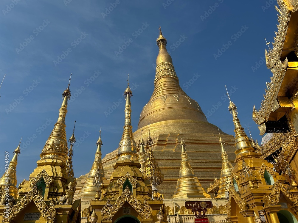 YANGON, MYANMAR - 26th Aug, 2023 : Shwe Dagon Pagoda, Yangon, Myanmar.
