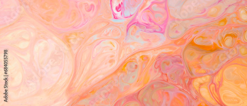 Creative Fluid Art with Multicolored Swirls. Abstract Liquid Colors Background