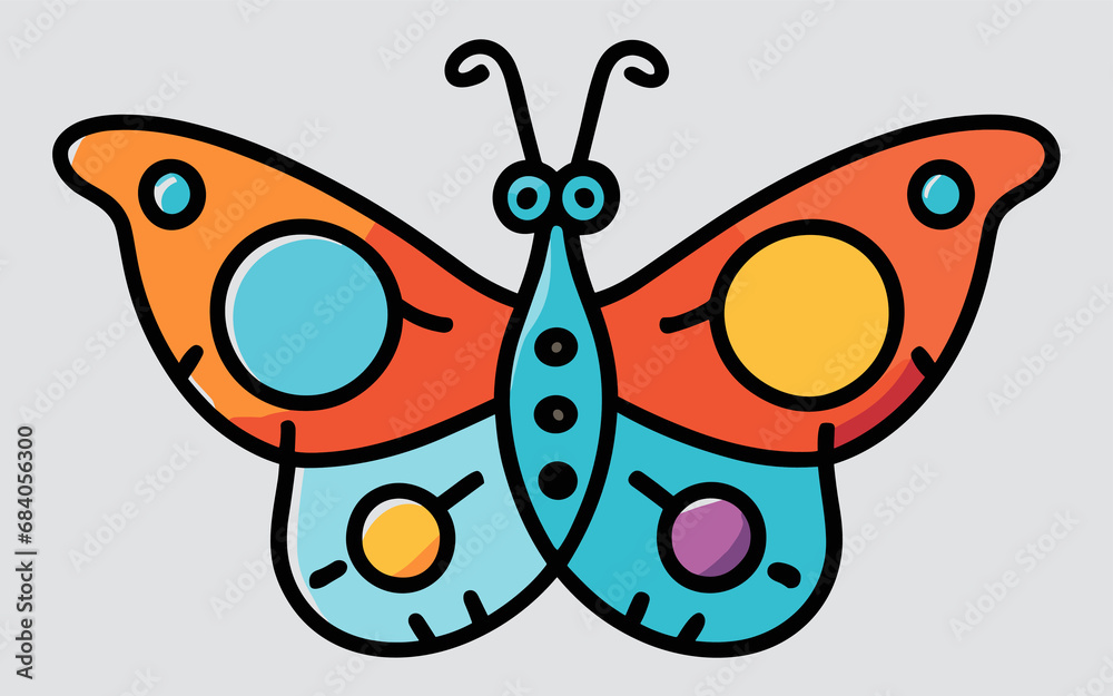 Obraz premium A Playful Symphony Butterflies Dancing in a Garden of Dreams