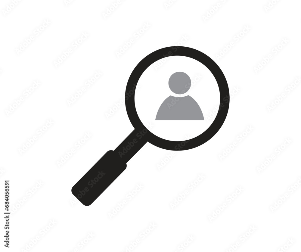 Magnifying glass or search icon. Collection of vector symbol on white background. Vector illustration. Magnifying glass or search icon. Collection of vector symbol on white background. Vector illustration.