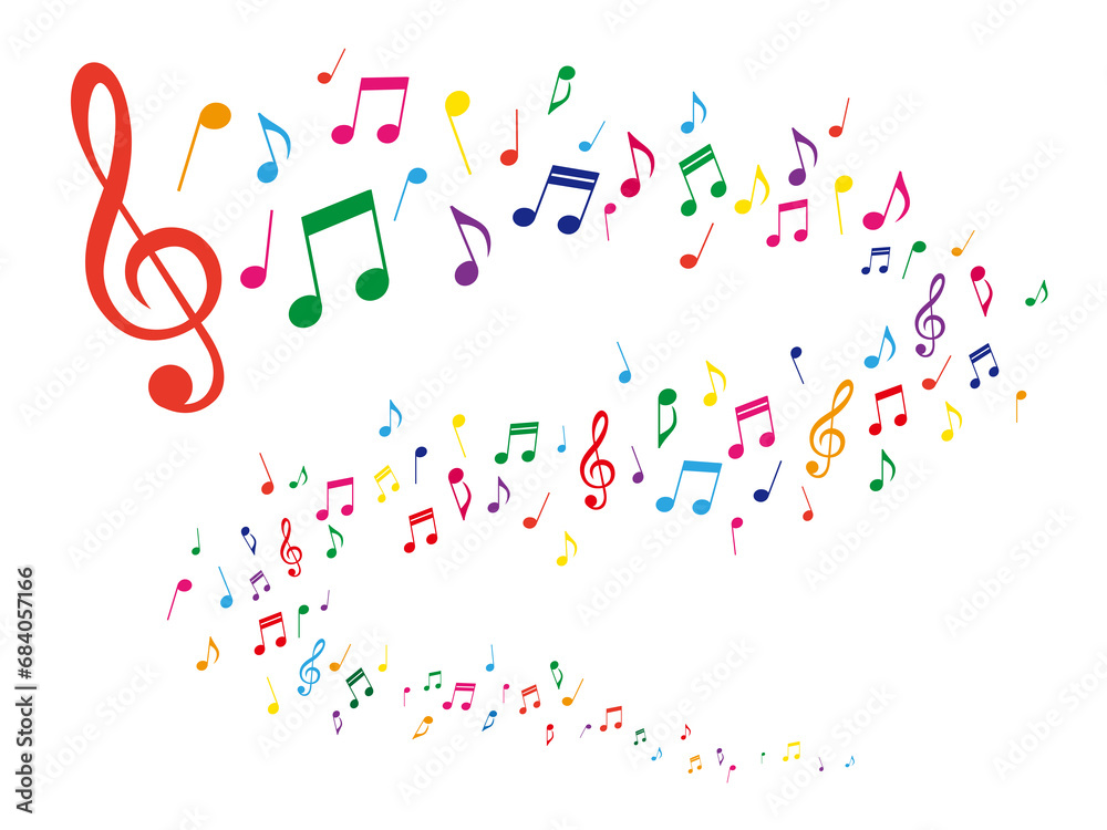 Naklejka premium 音符5