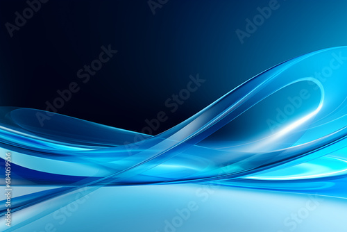 abstract blue wave background © Carlos